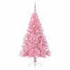 vidaXL Artificial Pre-lit Christmas Tree with 150 LEDs Pink 150 cm PVC