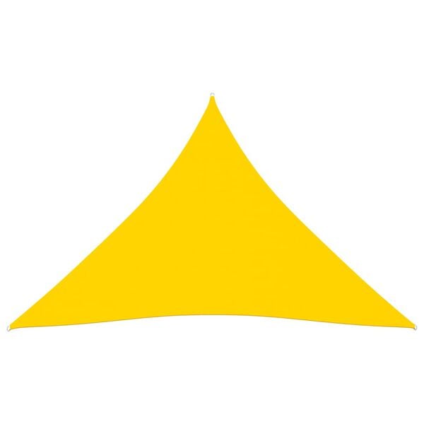 vidaXL Sunshade Sail Oxford Fabric Triangular 3x4x4 m Yellow