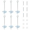 vidaXL Earth anchor 6 pcs &Oslash;10 x 30 cm Galvanized Metal Silver