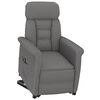 vidaXL Electric Recliner Chair Dark Grey Microfiber Fabric