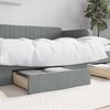 vidaXL Bed Drawers 2 pcs Light Grey Engineered Wood and Fabric