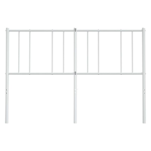 vidaXL Metal Headboard White 120 cm