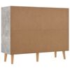vidaXL Sideboard Concrete Grey 90x30x72 cm Engineered Wood