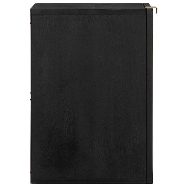 vidaXL Bathroom Hanging Cabinet Black 38x33x48 cm Engineered Wood