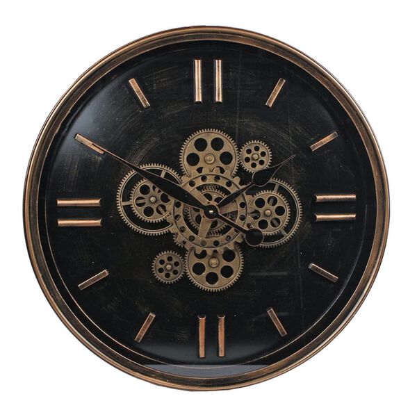 Gifts Amsterdam Radar Clock Boston Metal Old Gold 60 cm