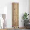 vidaXL Highboard Artisan Oak 34.5 x 34 x 180 cm Engineered Wood