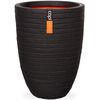 Capi Vase Nature Row Elegant Low 36x47 cm Black KBLRO782