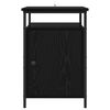 vidaXL Bedside Cabinet 2 pcs Black Oak 40 x 42 x 60cm Engineered Wood