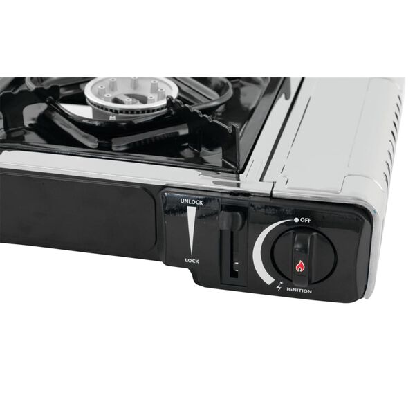 Outwell Camping Portable Gas Stove Appetizer Solo 1 Burner Silver Grey