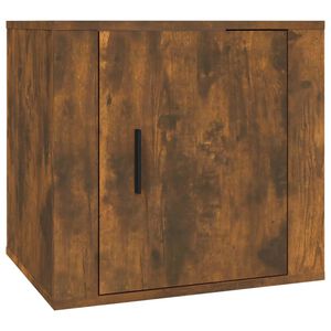 vidaXL Bedside Cabinet Smoked Oak 50x39x47 cm