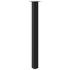 vidaXL Bar Table Legs 4 pcs Black 110-112 cm Steel