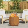 vidaXL Smokeless Fire Pit Brown 48 x 48 x 51 cm Steel