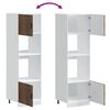 vidaXL Oven Cabinets 2 pcs Porto Smoked Oak Engineered Wood