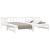 vidaXL Pull-out Day Bed without Mattress White 2x(90x190)cm