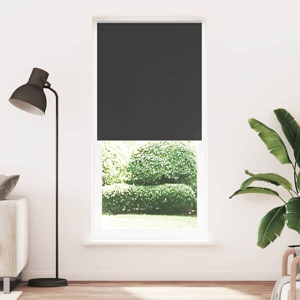 vidaXL Roller Blind Blackout 80 x 230 cm Black