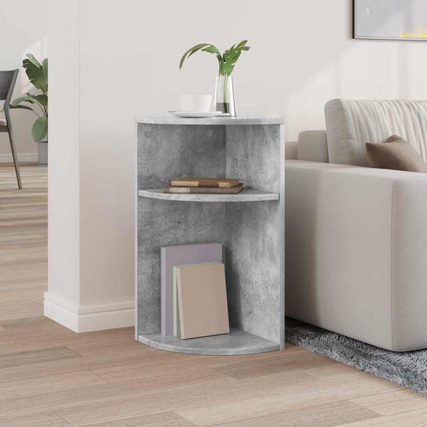 vidaXL End Table Concrete Grey 29.6 x 29.6 x 60 cm Engineered Wood