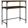 vidaXL Console Table Smoked Oak 75x35.5x75 cm Engineered Wood