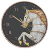 vidaXL Wall Clock Gold and White &Oslash;29.5 cm Polystyrene and Glass