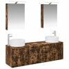 vidaXL Bathroom Cabinet Set 5 pcs Smoked Oak Engineered Wood