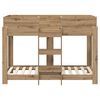 vidaXL Bunk Bed for Kids Artisan Oak 80 x 160 cm Engineered Wood