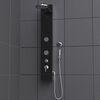 SCH&Uuml;TTE Glass Shower Panel with Single Lever Mixer GLASDUSCHPANEEL Anthracite
