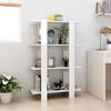 vidaXL Book Cabinet/Room Divider High Gloss White 80x30x123.5 cm