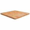 vidaXL Table Top | Light brown | Solid oak wood | 80x80cm | Durable