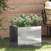 vidaXL Garden Planter Stainless Steel 50 x 32 x 40 cm Stainless Steel