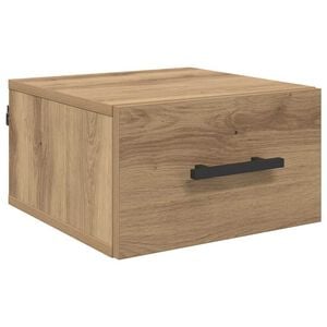 vidaXL Bedside Cabinet Artisan oak 35 x 35 x 20 cm Engineered wood