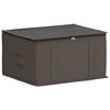 vidaXL Storage Box with Transparent Top Window Grey 43 x 34 x 23 cm
