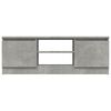 vidaXL TV Cabinet with Door Concrete Grey 102x30x36 cm