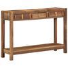 vidaXL Console Table Brown 107 x 33 x 76 cm Solid Reclaim Wood