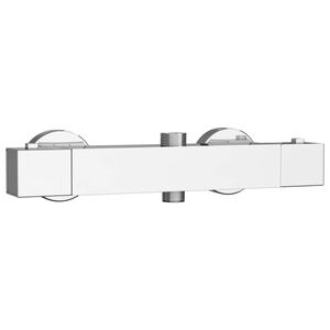 vidaXL Thermostatic Shower Mixer Stainless Steel 201 25.5 x 7 x 6 cm