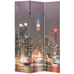 vidaXL Folding Room Divider 120x170 cm New York by Night