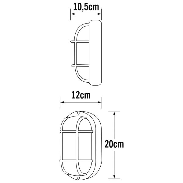 KONSTSMIDE Wall Light Elmas Matte White Plastic