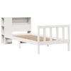 vidaXL Bookcase Bed without Mattress White 100x200 cm Solid Wood Pine