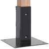 vidaXL Post Bases Square 4 pcs Anthracite 46x46 mm Powder-coated Steel