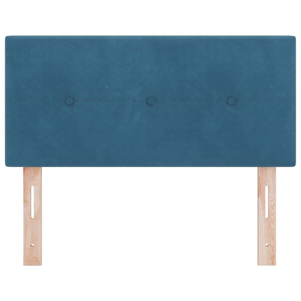 vidaXL Headboard with Headboard Dark Blue 100 cm Faux Leather