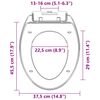 vidaXL Soft-close Toilet Seat with Quick-release Design White