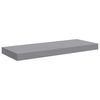 vidaXL Floating Wall Shelves 2 pcs Grey 60x23.5x3.8 cm MDF