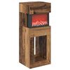 vidaXL Electric Fireplace Old Wood 35 x 30 x 86 cm Engineered wood