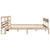 vidaXL Bed Frame without Mattress 150x200 cm King Size Solid Wood Pine