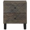 vidaXL Bedside Cabinet Black 40x33x46 cm Solid Wood Mango