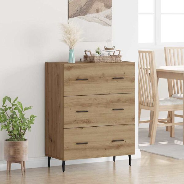 vidaXL Sideboard with Drawer Artisan Oak 69.5 x 34 x 90 cm