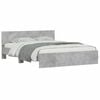 vidaXL Bed Frame without Mattress Concrete Grey 150x200 cm King Size
