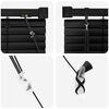 vidaXL Venetian Blind Manual Adjustable Black 213 x 60 cm PVC