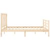 vidaXL Bed Frame without Mattress King Size Solid Wood Pine