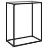vidaXL Console Table Transparent 60x35x75 cm Tempered Glass