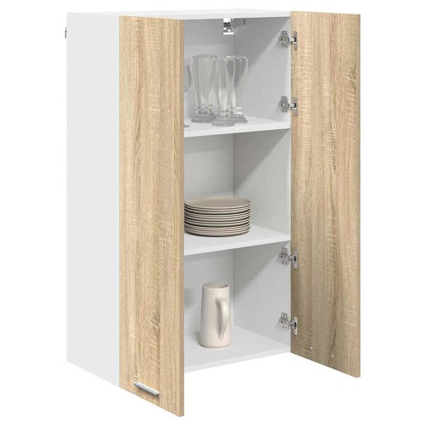 vidaXL Hanging Cabinet Sonoma Oak 60 x 31 x 100 cm Engineered Wood
