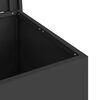 vidaXL Outdoor Storage Box Black 55 x 50.5 x 50 cm Steel